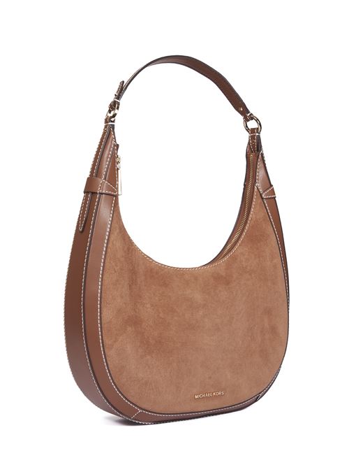 Preston large shoulder bag in brown suede MICHAEL KORS | 30T4G0PH9S230LUGGAGE